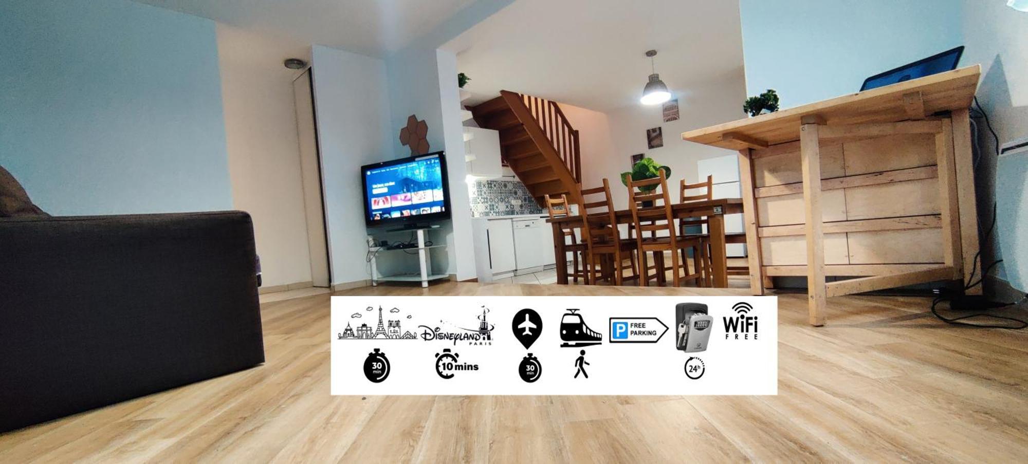 Apartament House Near Disneyland And Paris Bussy-Saint-Georges Zewnętrze zdjęcie
