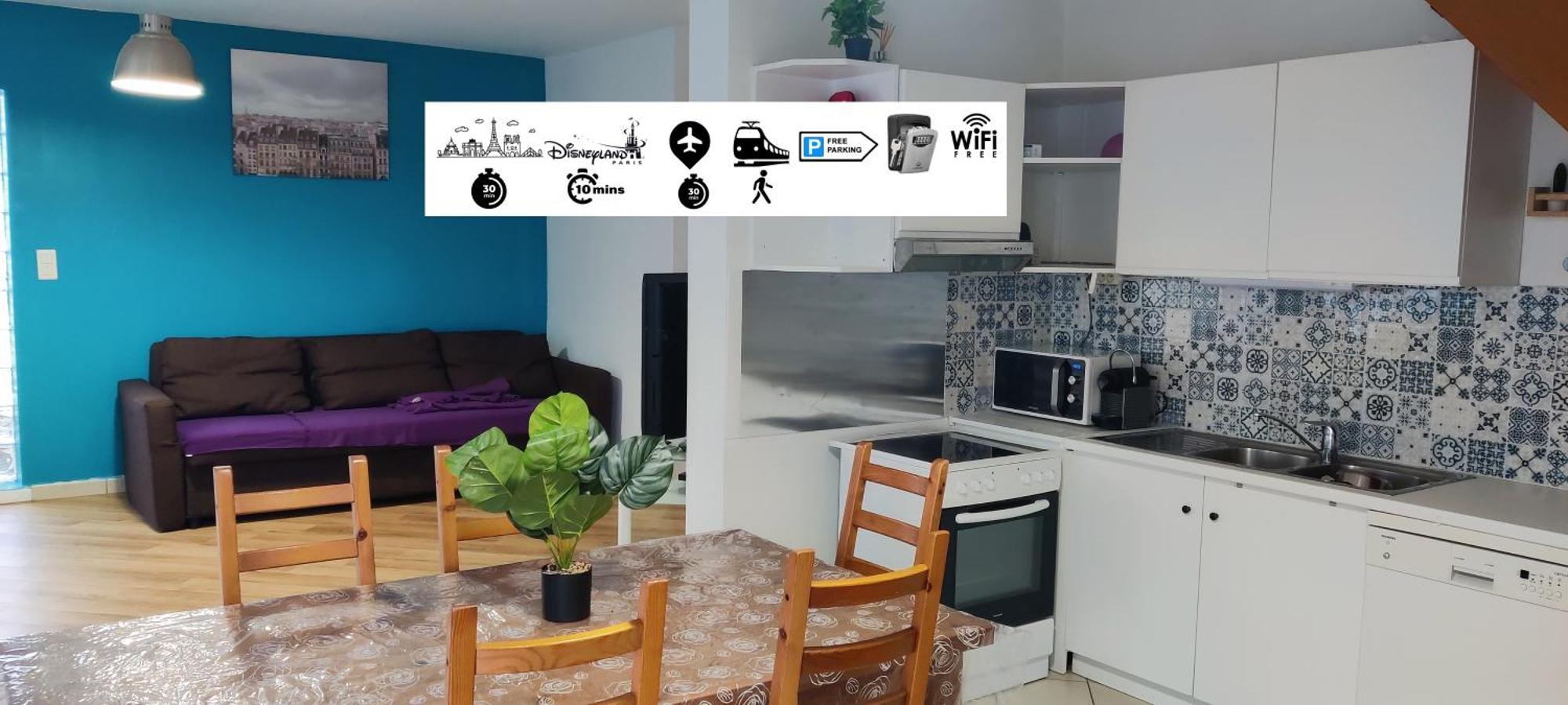 Apartament House Near Disneyland And Paris Bussy-Saint-Georges Zewnętrze zdjęcie